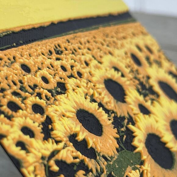 Sunflower Wall Art, Field of Sunflowers, Textured Art - Picture 8 of 10